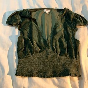 Aerie velvet crop top size XS.